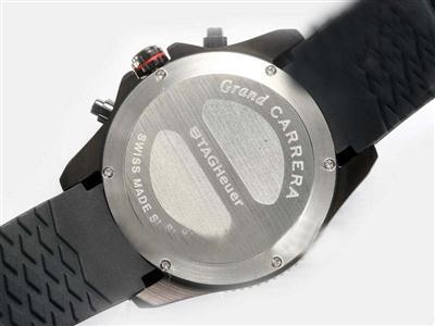 Tag Heuer Carrera White Dial-Rubber Strap Replica Watch TAG7136