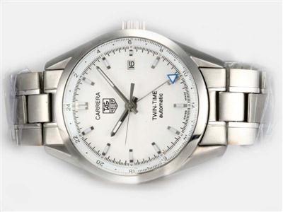 Tag Heuer Carrera White Dial-Same Chassis As Swiss Version-High Quality Replica Watch TAG1792
