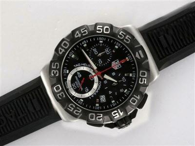 Tag Heuer Formula 1 SLR Golf Black Dial And Bezel With Rubber Strap Replica Watch TAG2047