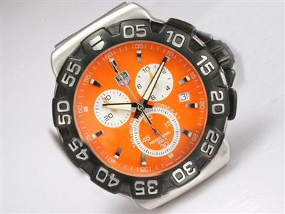 Tag Heuer Formula 1 SLR Golf Orange Dial With Black Bezel Replica Watch TAG6457