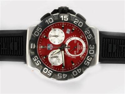 Tag Heuer Formula 1 SLR Golf Red Dial-Rubber Strap Replica Watch TAG2477
