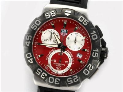 Tag Heuer Formula 1 SLR Golf Red Dial-Rubber Strap Replica Watch TAG2477