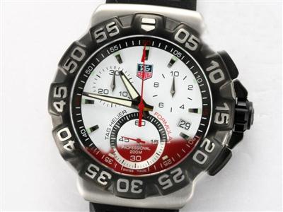 Tag Heuer Formula 1 SLR Golf White Dial-Rubber Strap Replica Watch TAG6675