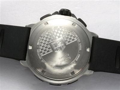 Tag Heuer Formula 1 SLR Golf White Dial With Black Bezel-Rubber Strap Replica Watch TAG4105