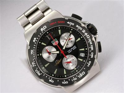 Tag Heuer Indy 500 Black Dial Replica Watch TAG9297