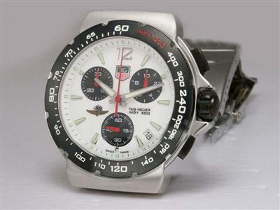 Tag Heuer Indy 500 White Dial With Black Bezel Replica Watch TAG4330