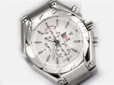 Tag Heuer Link White Dial Replica Watch TAG6753