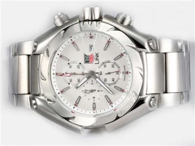 Tag Heuer Link White Dial Replica Watch TAG6753