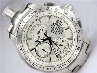 Tag Heuer Link White Dial Same Chassis As 7750-High Quality Replica Watch TAG1972