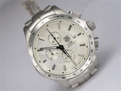Tag Heuer Link White Dial Same Chassis As 7750-High Quality Replica Watch TAG8122