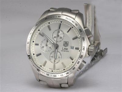 Tag Heuer Link White Dial Same Chassis As 7750-High Quality Replica Watch TAG8122
