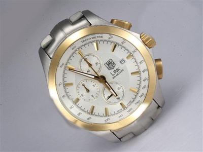 Tag Heuer Link White Dial Same Chassis As 7750-High Quality Replica Watch TAG9189
