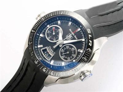 Tag Heuer Mercedes-Benz Black Dial And Rubber Strap Replica Watch TAG5162