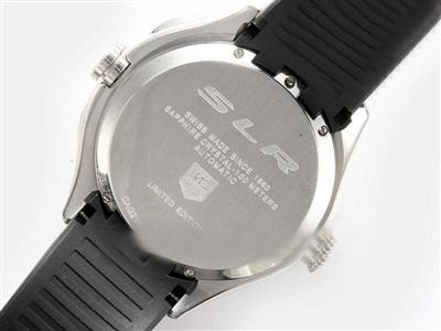 Tag Heuer Mercedes-Benz Black Dial And Rubber Strap Replica Watch TAG5162