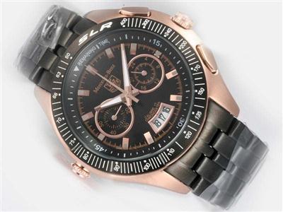 Tag Heuer Mercedes-Benz Rose Gold Case With Black Dial Replica Watch TAG2764