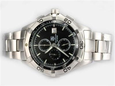 Tag Heuer Mercedes-Benz Rose Gold Case With Black Dial Replica Watch TAG3848