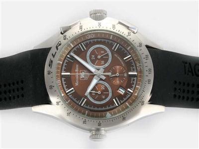Tag Heuer Mercedes-Benz Rose Gold Case With Black Dial Replica Watch TAG4963