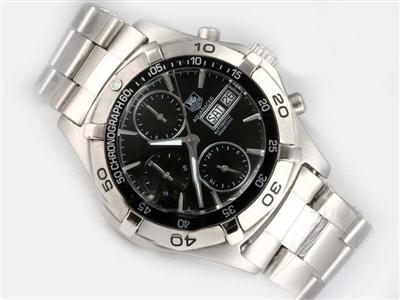 Tag Heuer Mercedes-Benz Rose Gold Case With Black Dial Replica Watch TAG7142