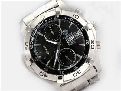 Tag Heuer Mercedes-Benz Rose Gold Case With Black Dial Replica Watch TAG7142