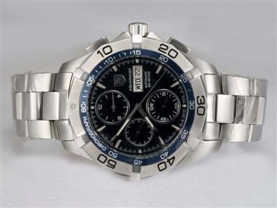 Tag Heuer Mercedes-Benz Silver Dial-Rubber Strap Replica Watch TAG8523