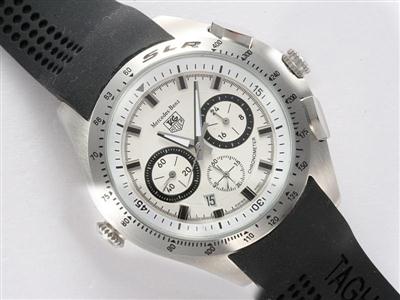 Tag Heuer Mercedes-Benz White Dial-Rubber Strap Replica Watch TAG6844