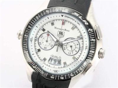 Tag Heuer Mercedes-Benz White Dial With Rubber Strap Replica Watch TAG4317