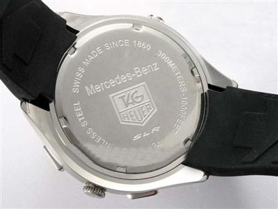 Tag Heuer Mercedes-Benz White Dial With Rubber Strap Replica Watch TAG4317