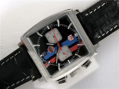 Tag Heuer Monaco Monza Black Dial And Strap-Deployment Buckle Replica Watch TAG1785