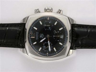 Tag Heuer Monaco Monza Black Dial-Deployment Buckle Replica Watch TAG4405