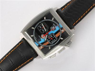 Tag Heuer Monaco Monza Black Dial Replica Watch TAG4136
