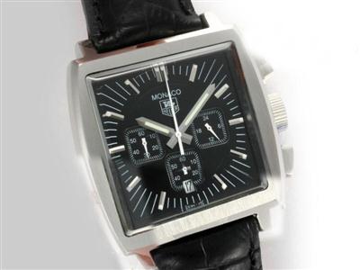 Tag Heuer Monaco Monza Black Dial Replica Watch TAG8294