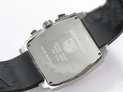 Tag Heuer Monaco Monza Blue Dial-Rubber Strap Replica Watch TAG7348