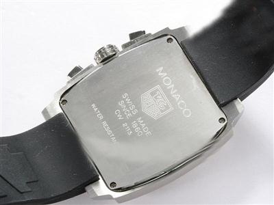 Tag Heuer Monaco Monza Brown Dial-Rubber Strap Replica Watch TAG5566
