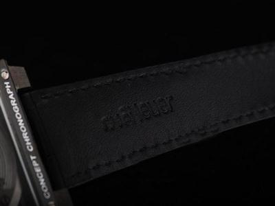 Tag Heuer Monaco Monza PVD Case With Black Dial And Black Leather Strap Replica Watch TAG8909