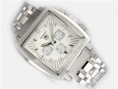 Tag Heuer Monaco Monza White Dial Replica Watch TAG3231