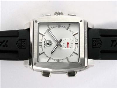 Tag Heuer Monaco Monza White Dial Replica Watch TAG7704