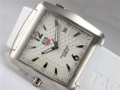 Tag Heuer Others White Dial And Rubber Strap Replica Watch TAG9340