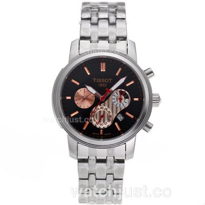 Tissot PRC200 Automatic Rose Gold Markers with Black Dial S/S-Sapphire Glass