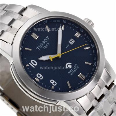 Tissot PRC200 Automatic with Dark Blue Dial S/S-Sapphire Glass