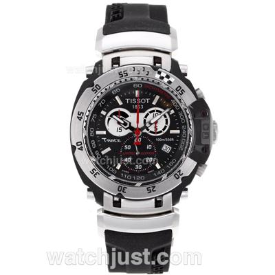 Tissot T-Race Working Chronograph PVD Case with Black Dial-Sapphire Glass