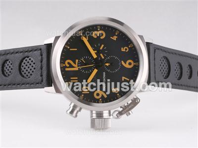 U-Boat FlightDeck 50mm Working Chronograph with Orange Marking-Updated Version