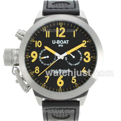 U-Boat IFO Italo Fontana Automatic with Black Dial-Yellow Markers