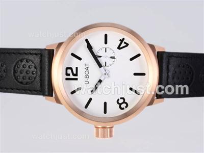 U-Boat Italo Fontana Automatic Rose Gold Case with White Dial