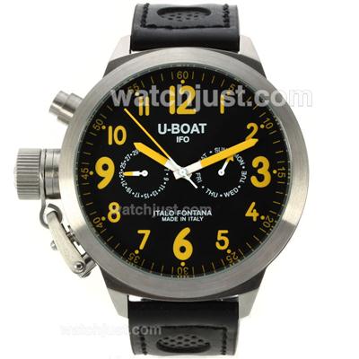 U-Boat Italo Fontana Automatic with Black Dial-18K Gold Plated Movement