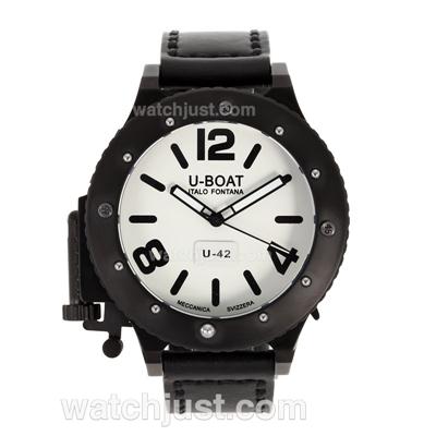 U-Boat Italo Fontana U-42 Manual Winding PVD Case with White Dial-Black Markers