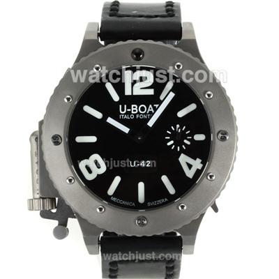 U-Boat Italo Fontana U-42 Manual Winding Titanium Case with Black Dial-White Markers