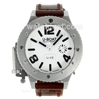 U-Boat Italo Fontana U-42 Manual Winding with White Dial-Black Markers