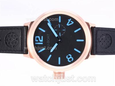 U-Boat Italo Fontana U-B497 Automatic Rose Gold Case With Blue Marking