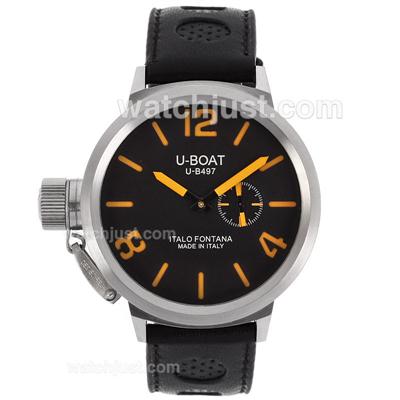 U-Boat Italo Fontana U-B497 Automatic with Black Dial-Orange Markers