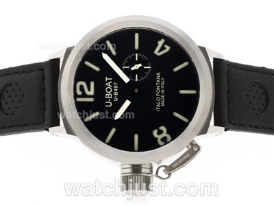 U-Boat Italo Fontana U-B497 Automatic with Black Dial-White Markers